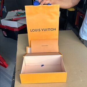 Louis Vuitton Orange and Blue Gift Set